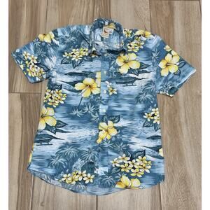 Ken LTD Just for You Hawaiian Multi-Buttonup, Mens Shirt Cotton Sz Small